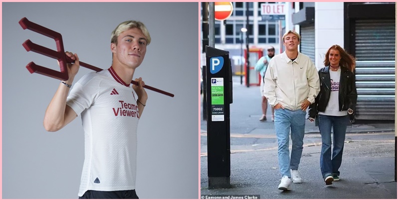 Rasmus Hojlund vẫn đi bộ dạo quanh Manchester ầm ầm cùng bạn gái